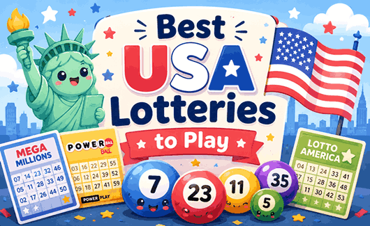 Best USA lotteries to play featuring Powerball, Mega Millions, jackpot games, lucky numbers, and winning lottery opportunities