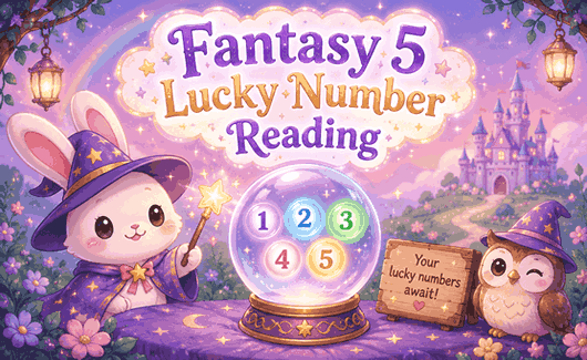 Fantasy 5 lucky number reading with spiritual guidance, winning number predictions, jackpot insights, and lottery fortune energy