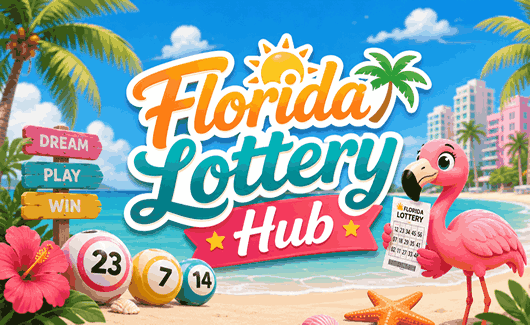 Florida Lottery Hub featuring Powerball, Mega Millions, lucky numbers, jackpot tickets, and winning lottery guidance
