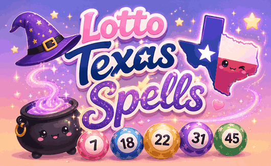 Lotto Texas spells with lucky lottery numbers, jackpot winning guidance, magical fortune, and winning ticket energy