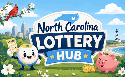 North Carolina Lottery Hub featuring Powerball, Mega Millions, lucky numbers, jackpot tickets, and winning lottery guidance
