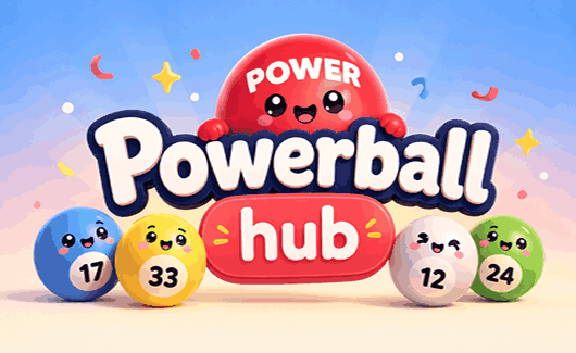 Powerball Hub with jackpot results, lucky numbers, lottery tickets, winning strategies, and Powerball game guidance