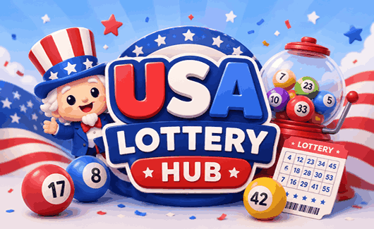 USA Lottery Hub with Powerball, Mega Millions, state lotteries, jackpot tickets, lucky numbers, and winning lottery guidance